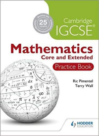 Image of Cambridge IGCSE Mathematics Core and Extended Practice Book