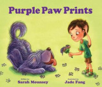 Image of Purple Paw Prints
