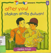 Image of Good Manners : after you! = silakan anda duluan
