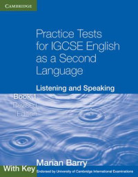 Image of Practice Tests for IGCSE English as a Second Language : Listening and Speaking Book 1 Revised Edition