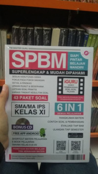 Image of SPBM Siap Pintar Belajar Mandiri Superlengkap & Mudah Dipahami 43 Paket Soal SMA / MA IPS Kelas XI : 6 in 1
