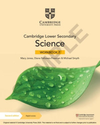 Image of Cambridge Lower Secondary Science WORKBOOK 7 Second edition Digital access