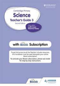 Image of Cambridge Primary Science Teacher's Guide 3 Second Edition