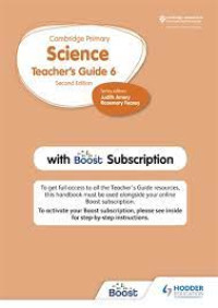 Image of Cambridge Primary Science Teacher's Guide 6 Second Edition