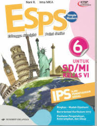 Image of ESPS (Erlangga Straight Point Series) IPS untuk SD/MI kelas VI, ringkas-mudah dipahami, berorientasi kurikulum 2013, penilaian pengetahuan, keterampilan, dan sikap