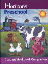 Image of Horizons Preschool for Three's Student Workbook Companion