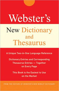 Image of Webster's New Dictionary and Thesaurus