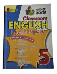 Image of Classroom ENGLISH Model Papers 5 Latest MOE Format