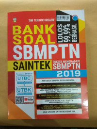 Image of Bank Soal SBMPTN SAINTEK Sukses Menghadapi SBMPTN 2019 Lolos 99,99% Berhasil