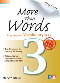 Image of More Than Words Secondary Three (3) : Improve your Vocabulary Skills