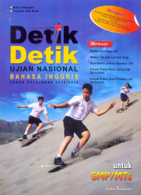 Image of Detik Detik UNAS Bahasa Inggris Tahun 2015/2016 untuk SMP/MTs